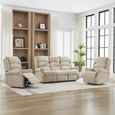 Regency Recliner Sofa Suite - 3+1+1 Seater - Rabbit - Fabric