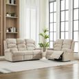 Regency Recliner Sofa Suite - 3+2 Seater - Rabbit - Fabric