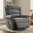 Regency Electric Lift & Tilt Armchair - Dual Motor - Anthracite - Fabric