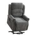 Regency Electric Lift & Tilt Armchair - Single Motor - Anthracite - Fabric