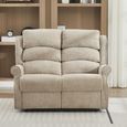 Regency Recliner Sofa - 2 Seater - Rabbit - Fabric