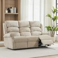 Regency Recliner Sofa - 3 Seater - Rabbit - Fabric