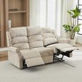 Regency Recliner Sofa - 3 Seater - Rabbit - Fabric