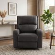 Silverton Recliner Armchair - Grey - Fabric