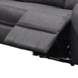 Silverton Recliner Corner Sofa - with Storage Console - Grey - Fabric