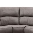 Silverton Recliner Corner Sofa - with Storage Console - Taupe - Fabric