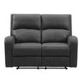 Silverton Recliner Sofa - 2 Seater - Grey - Fabric