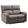 Silverton Recliner Sofa - 2 Seater - Taupe - Fabric