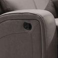 Silverton Recliner Sofa - 3 Seater - with Storage Console - Taupe - Fabric