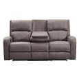 Silverton Recliner Sofa Suite - 3+1+1 Seater - with Storage Console - Taupe - Fabric