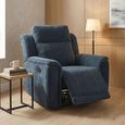 Somerton Recliner Armchair - Dark Grey - Fabric