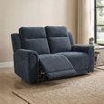 Somerton Recliner Sofa - 2 Seater - Dark Grey - Fabric