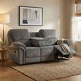Westbury Recliner Sofa - 3 Seater - Stone Grey - Fabric