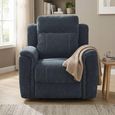 Somerton Recliner Armchair - Dark Grey - Fabric