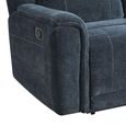 Somerton Recliner Sofa - 2 Seater - Dark Grey - Fabric
