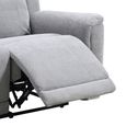 Somerton Recliner Sofa - 2 Seater - Light Grey - Fabric