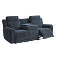 Somerton Recliner Sofa - 3+1+1 Seater - with Storage Console - Dark Grey - Fabric