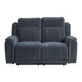 Somerton Recliner Sofa - 3+2 Seater - with Storage Console - Dark Grey - Fabric