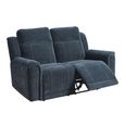 Somerton Recliner Sofa - 3+2 Seater - with Storage Console - Dark Grey - Fabric