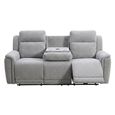 Somerton Recliner Sofa - 3+2 Seater - with Storage Console - Light Grey - Fabric