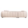 Novaro Sofa - Cream - Chaise - Fabric - LHF