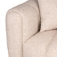 Novaro Sofa - Cream - Chaise - Fabric - LHF