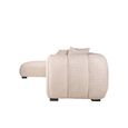 Novaro Sofa - Cream - Chaise - Fabric - LHF