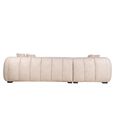 Novaro Sofa - Cream - Chaise - Fabric - LHF