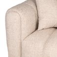 Novaro Sofa - Cream - Chaise - Fabric - RHF