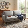 Daffy Sofa - 2.5 Seater - Greige Linen - Fabric