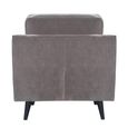 Daffy Armchair - Stone Grey Velvet - Fabric