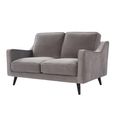 Daffy Sofa - 2 Seater - Stone Grey Velvet - Fabric