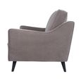 Daffy Sofa - 2 Seater - Stone Grey Velvet - Fabric