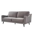 Daffy Sofa - 2.5 Seater - Stone Grey Velvet - Fabric