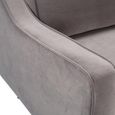Daffy Sofa - 2.5 Seater - Stone Grey Velvet - Fabric
