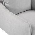 Louie Armchair - Grey Linen - Fabric