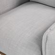 Louie Armchair - Grey Linen - Fabric