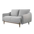 Louie Sofa - 2 Seater - Grey Linen - Fabric