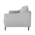Louie Sofa - 2 Seater - Grey Linen - Fabric