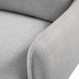 Louie Sofa - 2 Seater - Grey Linen - Fabric