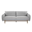 Louie Sofa Suite - 3+2+1 Seater - Grey Linen - Fabric