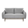 Louie Sofa Suite - 3+2+1 Seater - Grey Linen - Fabric
