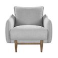 Louie Sofa Suite - 3+2+1 Seater - Grey Linen - Fabric