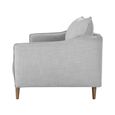 Louie Sofa - 3 Seater - Grey Linen - Fabric