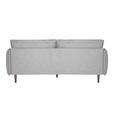 Louie Sofa - 3 Seater - Grey Linen - Fabric