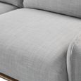 Louie Sofa - 3 Seater - Grey Linen - Fabric