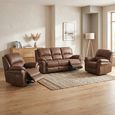 Farnham Ultra Electric Recliner Sofa Suite - 3+1+1 Seater - Tan - Fabric