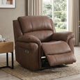 Farnham Ultra Electric Recliner Armchair - Tan - Fabric
