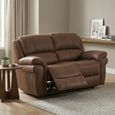 Farnham Ultra Electric Recliner Sofa - 2 Seater - Tan - Fabric