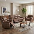 Farnham Ultra Electric Recliner Sofa Suite - 3+1+1 Seater - Tan - Fabric
